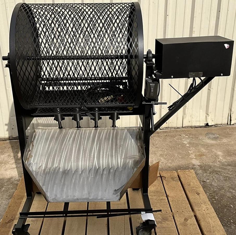 Used McBroom's Arizona Chile pepper Roaster Medium 24"x24" barrel Propane Motorized - BRAND NEW CLEARANCE ITEM