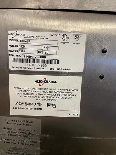 Refurbished Holding Cabinet Warmer | Alto-Shaam | Model # 1200-UP