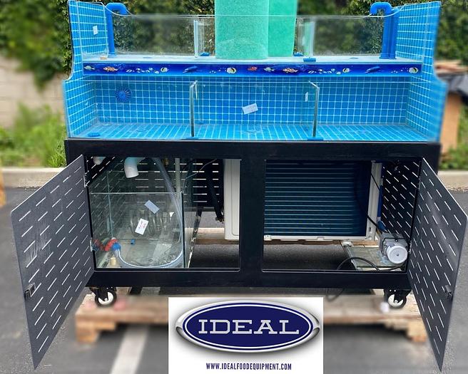 60" live seafood tank -