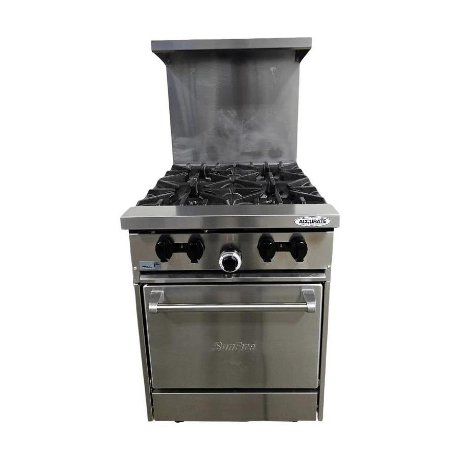 Used Garland X24-4L Range - 4 Burner - Natural Gas