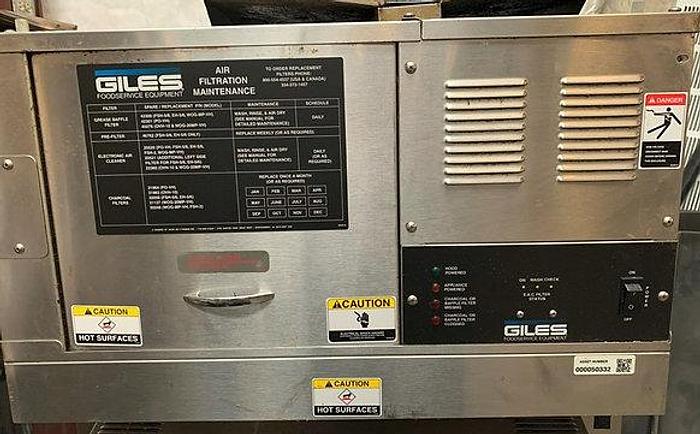 Refurbished Giles RT-5 Rotisserie Oven with OVH-10 Ventless Hood