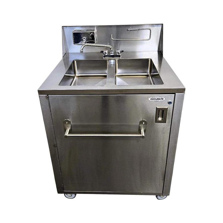 Used Ancaster KU10-12/AFE-DB101 Double Basin Stainless Steel Portable Sink