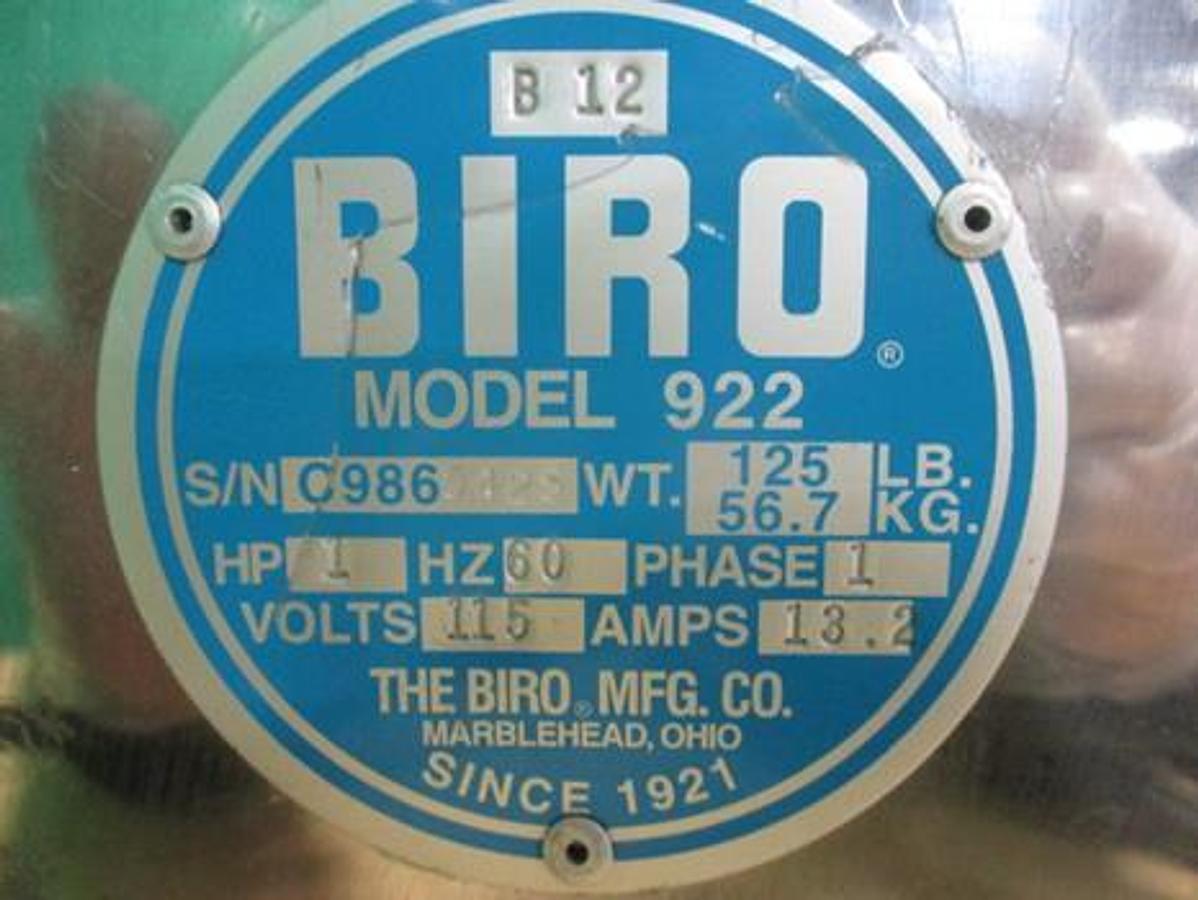 Refurbished Biro Meat Grinder Model 922