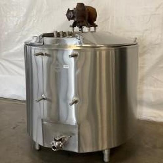 Refurbished Cherry Burrell 200 Gallon Stainless Tank & Stand Processing EPT Jacketed