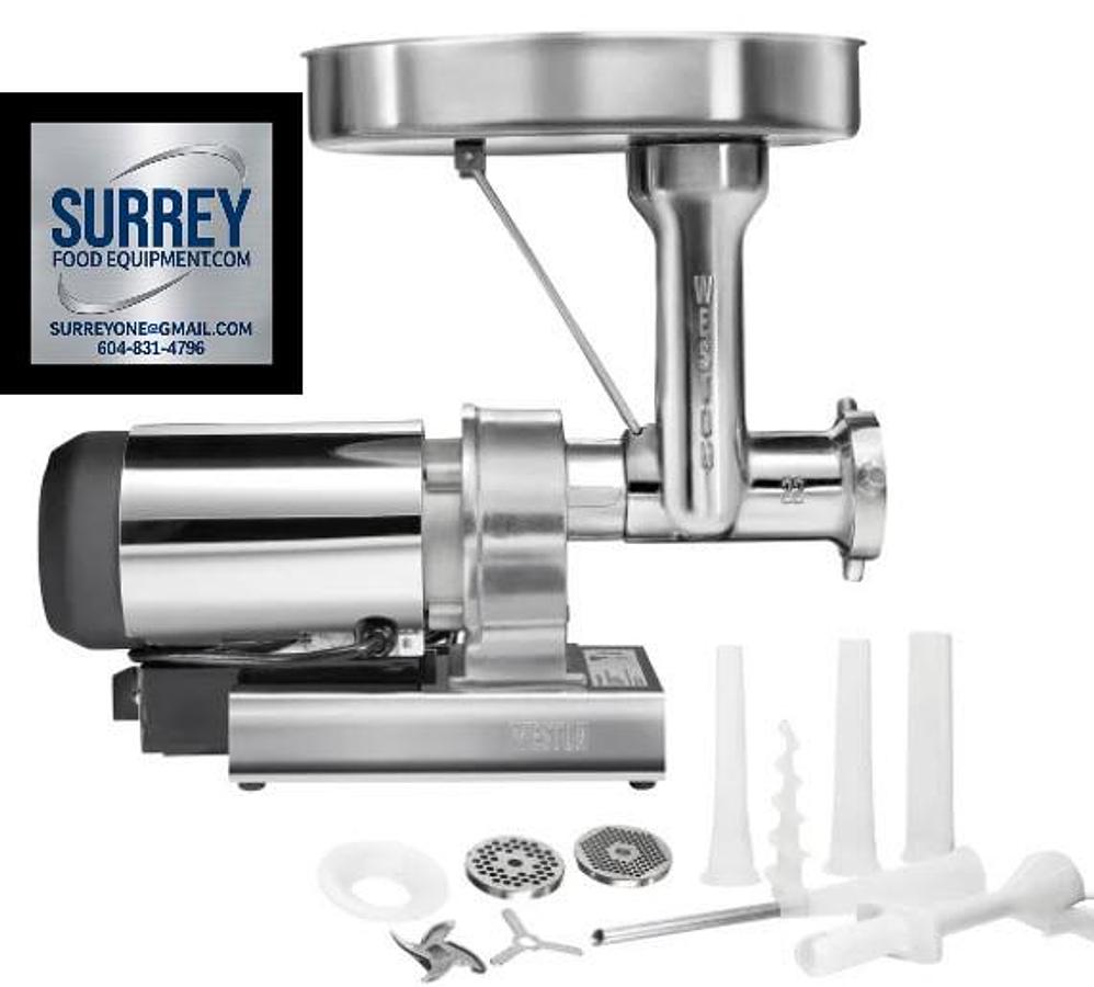 Weston Butcher Series #22 Meat Grinder and Sausage Stuffer C/W ACCESSORIES