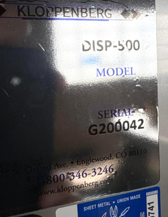 Used Kloppenberg DISP-500 Ice Dispenser Bagger