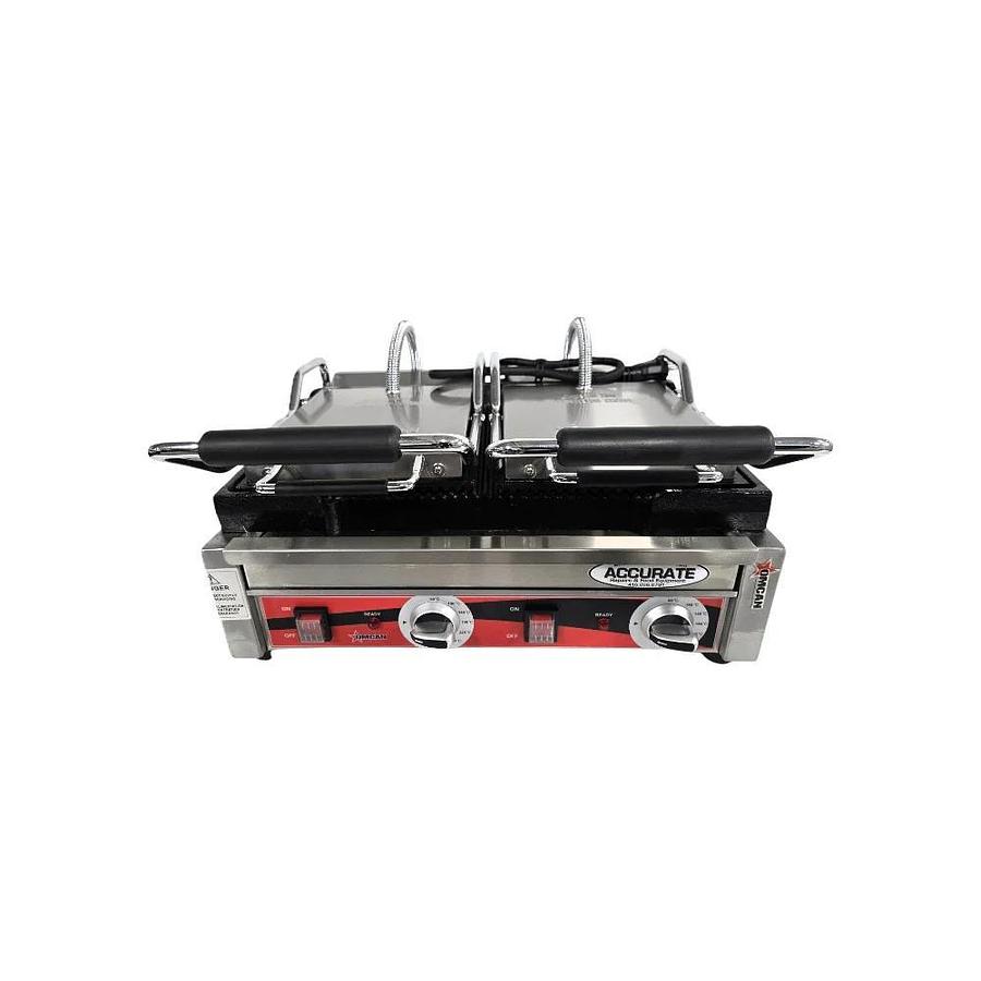 Used Omcan 19937 Double Panini Grill - WARRANTY