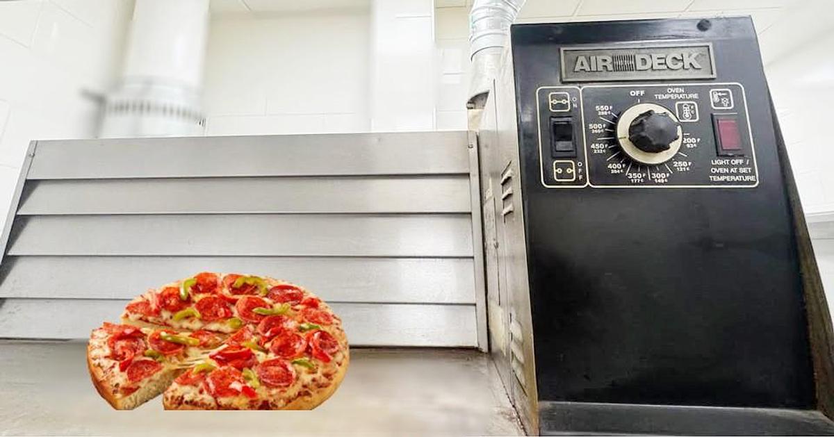 Used Garland double air deck pizza ovens