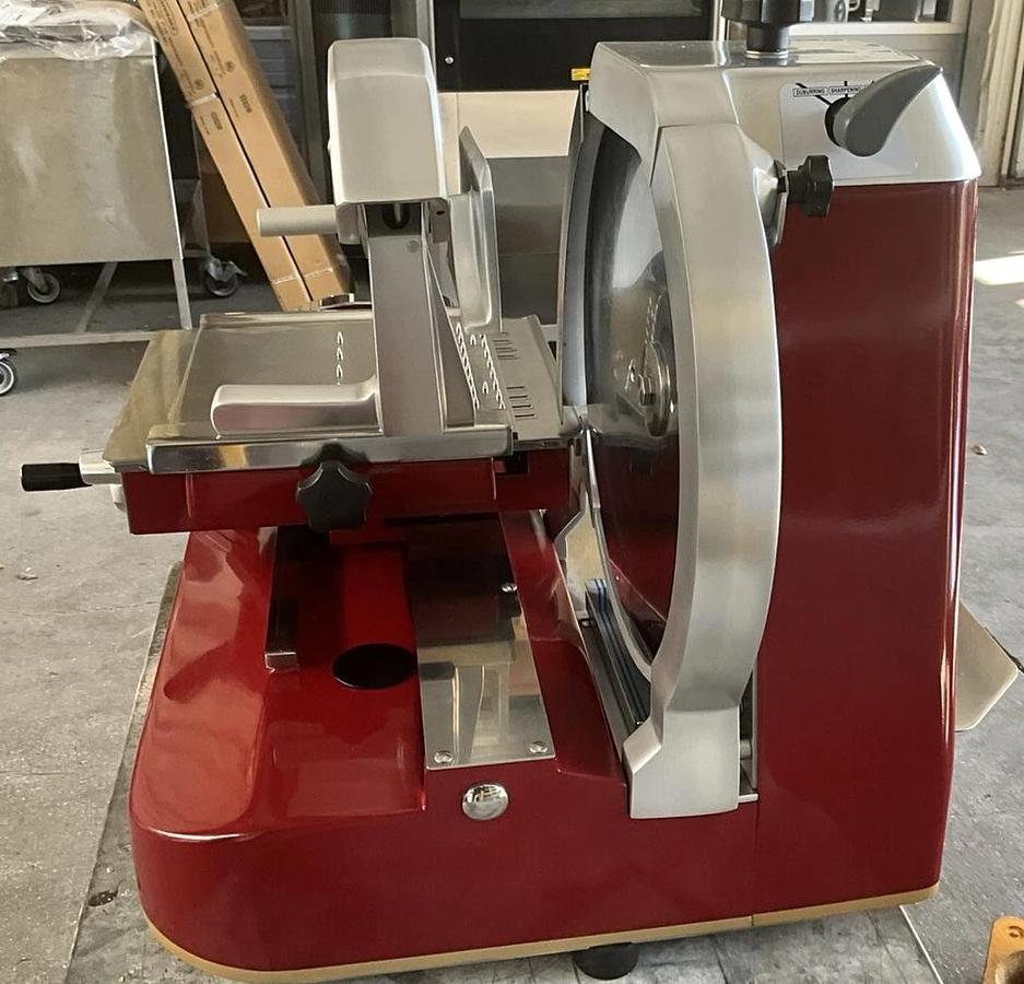 Used 2023 Berkel Prosciutto slicer 330M Hand crank blade sharpener Ham Deli