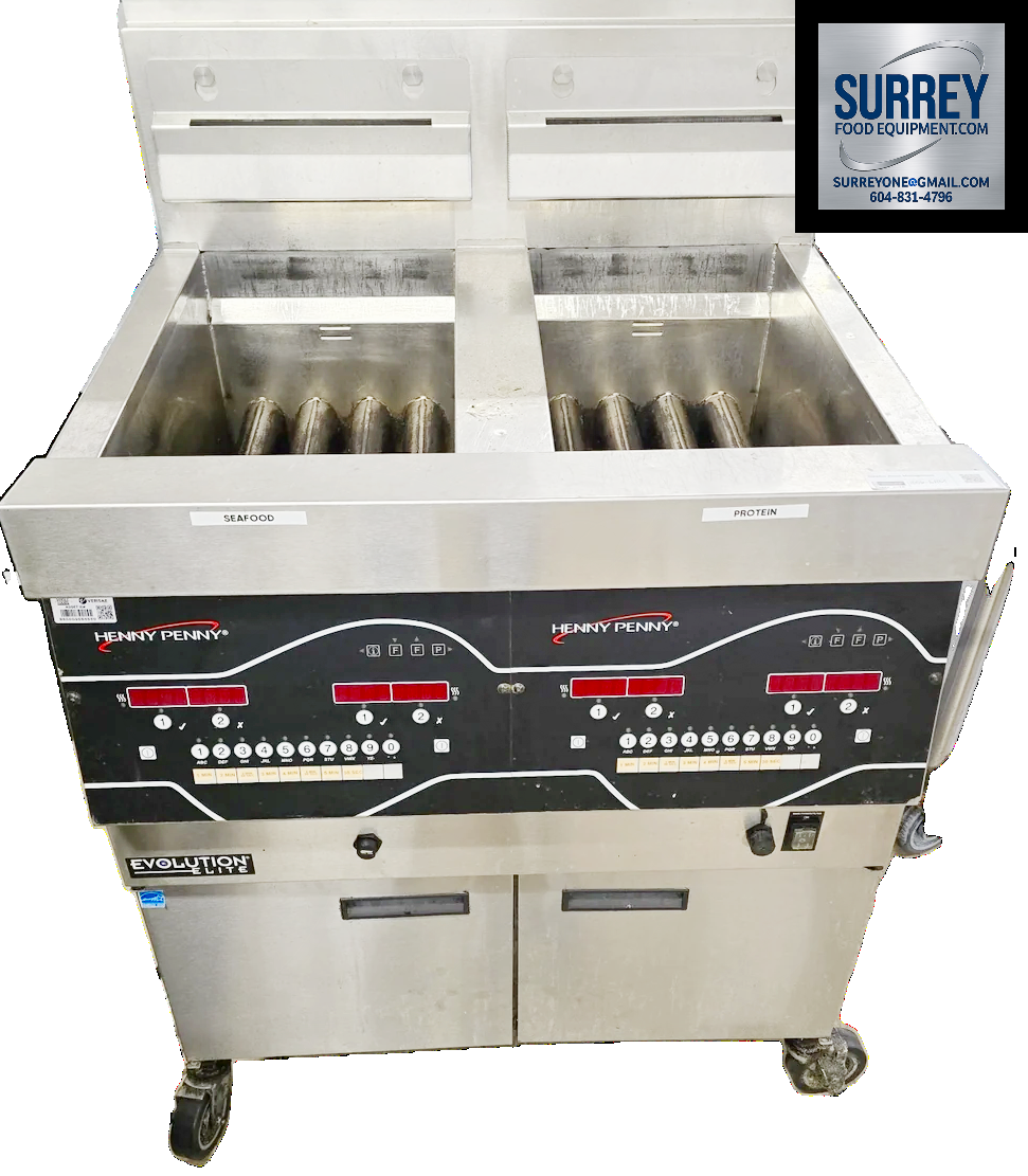 Used Double Fryer | Henny Penny | Model # EEG-242 FFXX ST | NG / 120 Volt