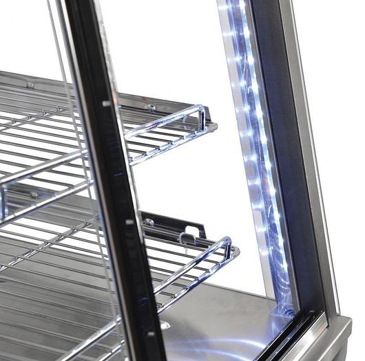 26-inch Display Warmer with 96 L capacity and Front and Back Doors