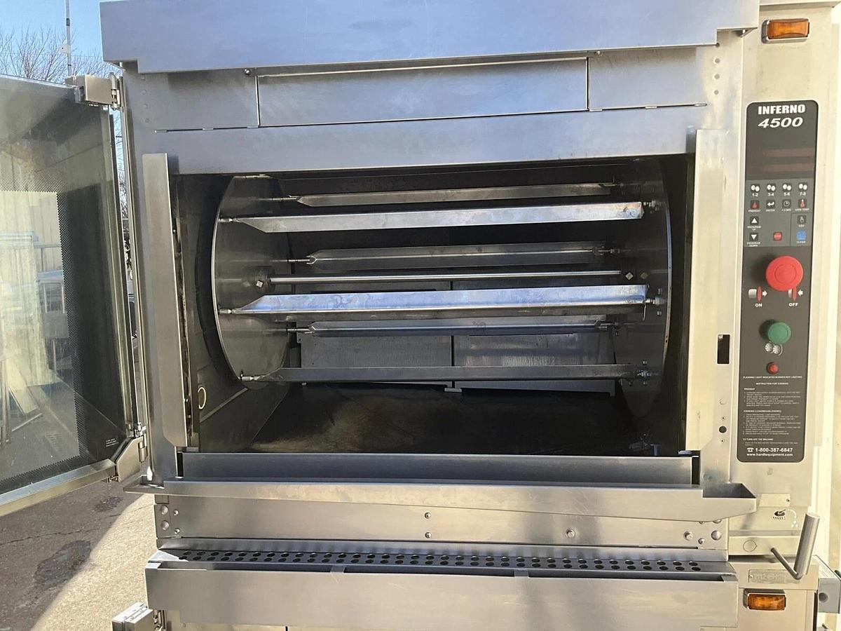 Used 2021 HARDT GAS DOUBLE OVEN CHICKEN ROTISSERIE INFERNO 4500 SELF CLEANING POLLO