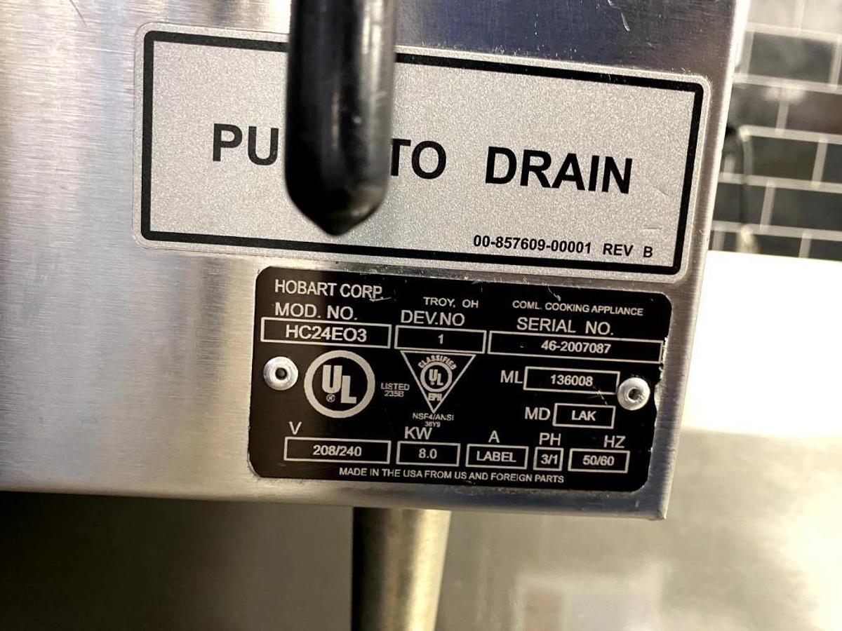 Used HOBART TABLE TOP STEAMER