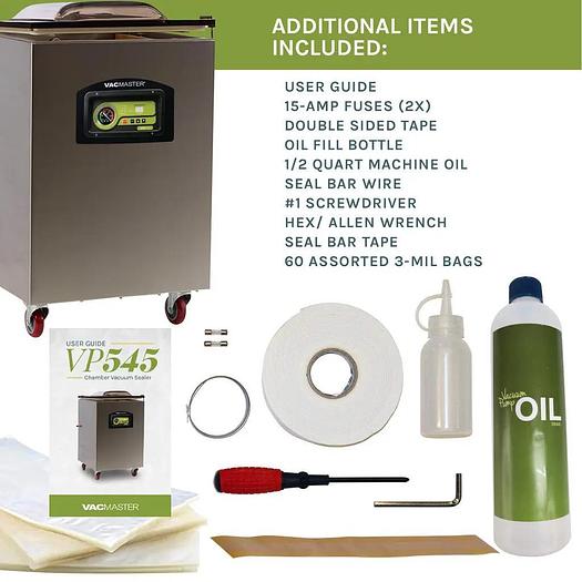VacMaster VP545 Commercial Chamber Vacuum Sealer with Gas Flush