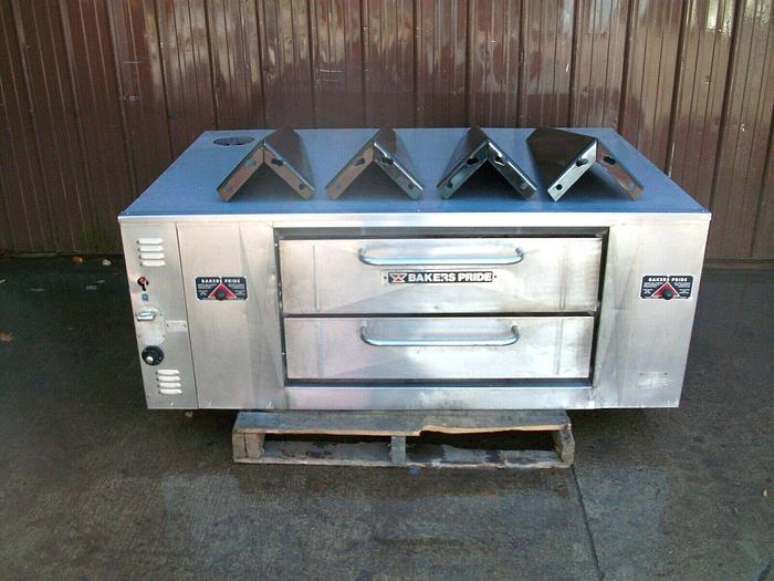 Refurbished BAKERS PRIDE DS805 NATURAL DECK GAS PIZZA Ovens New STONES WITH LEGS
