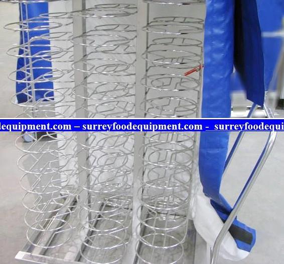 Used 4 MOBILE PLATE RACKS - C/W COVERS