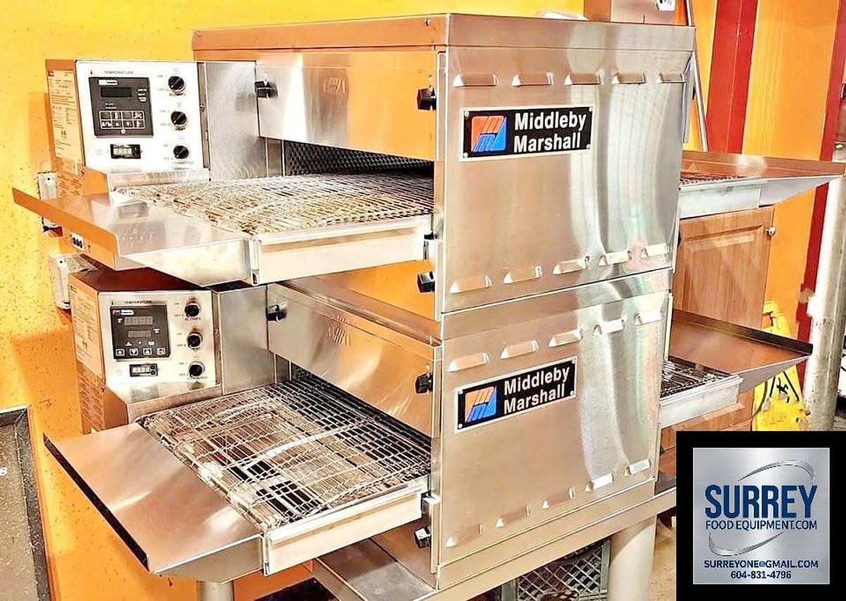Used Middleby Marshall PS520E Double Stack Conveyor Pizza Oven - NEAR NEW