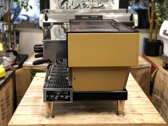 Refurbished LA MARZOCCO LINEA CLASSIC AV 3 GROUP GOLDEN BROWN ESPRESSO COFFEE MACHINE CAFE