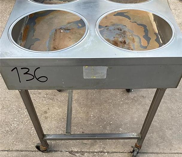 Used Belshaw Glazing Warmer on Casters - 4 hole