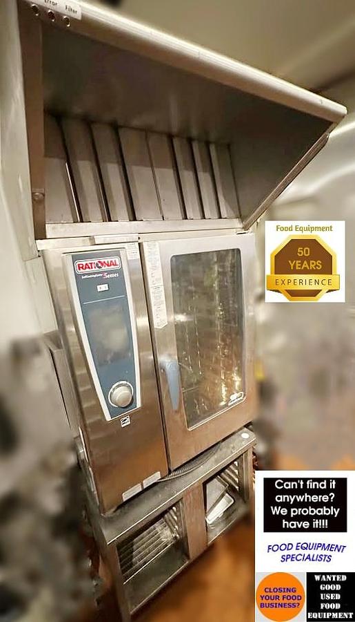 Used 10 Pan Rational Oven with Ultra Vent Hood