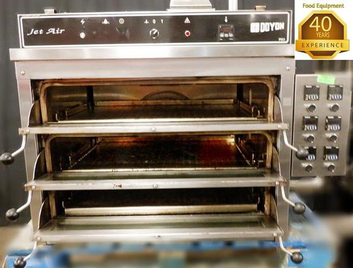 Used DOYON PIZ3 JET AIR TRIPLE DECK PIZZA OVEN