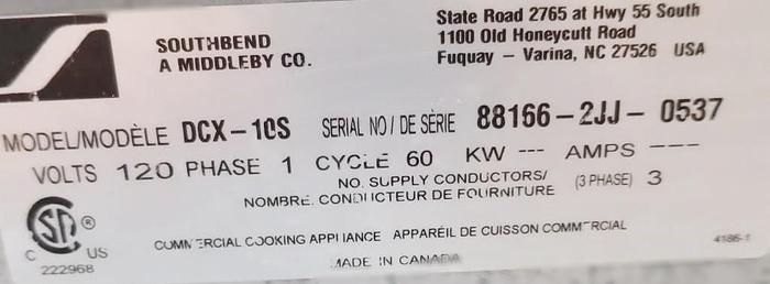 Refurbished Southbend DCX-10S Direct Steam Floor Model Steamer w/ (20) Full Size Pan Capacity, 120v