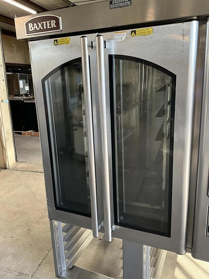 Used Baxter Hobart gas mini rack oven steam injected stand bakery Pastry OV310G pan