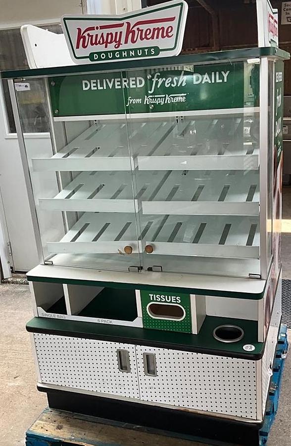 Used Krispy Kreme bakery display case