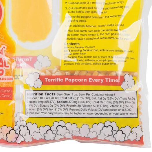 Carnival King All-In-One Popcorn Kit for 6 oz. Popper - 36 / Case