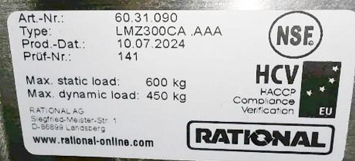 Used Rational icombi classic Combi Oven 2024 model -NATURAL GAS