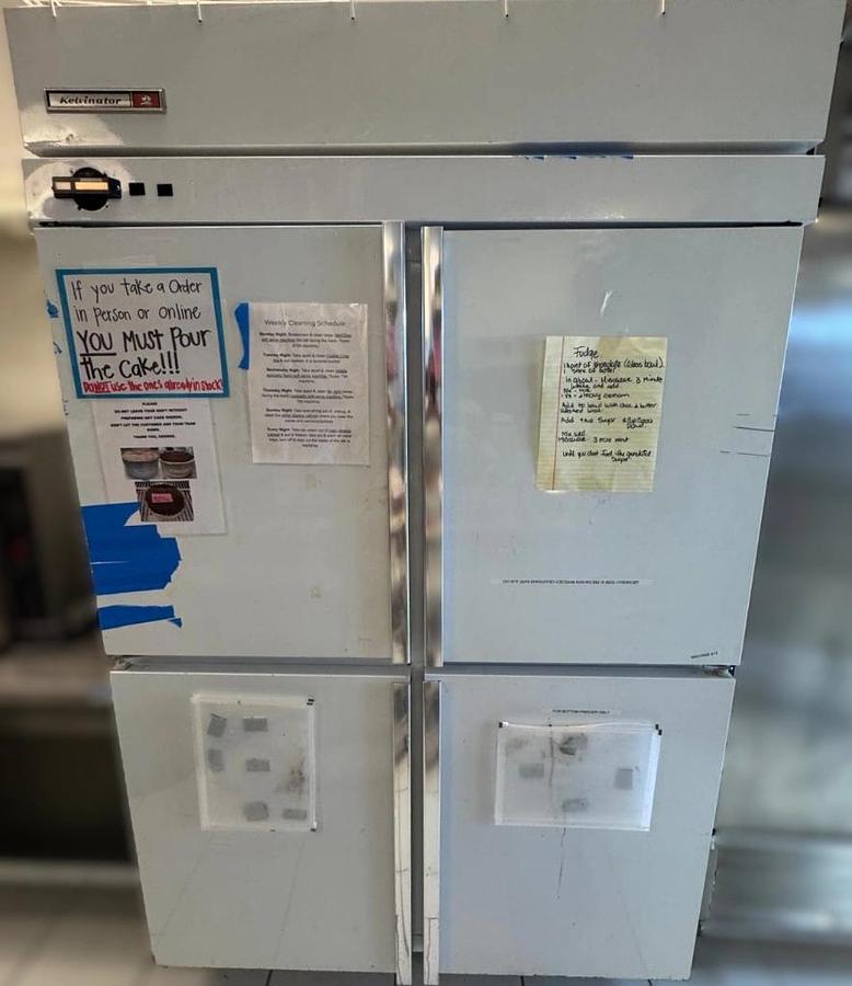 Used Kelvinator T50HSQL Two-Door Ice Cream Hardening Cabinet -30F