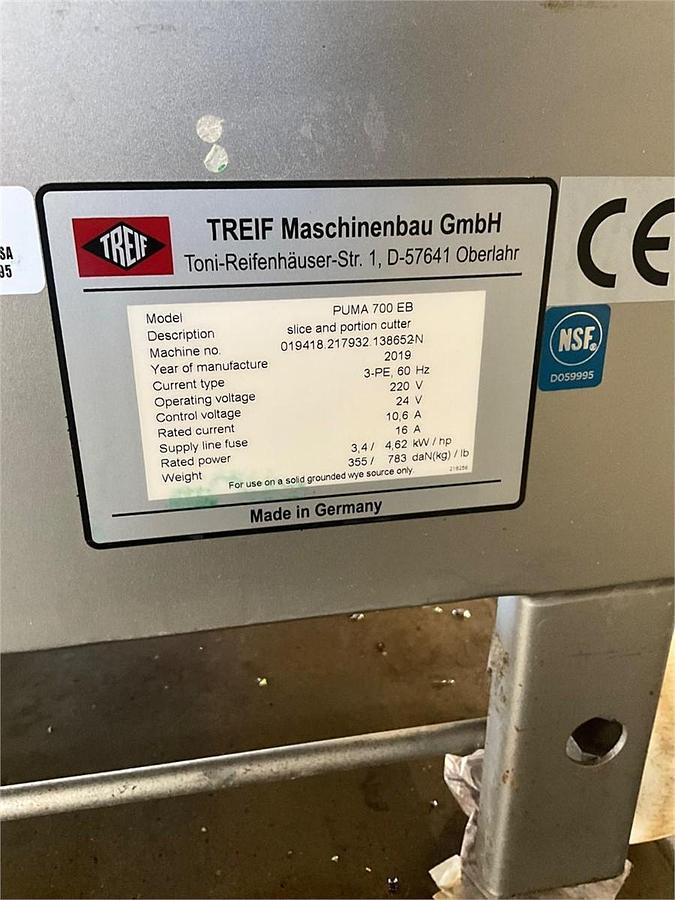 Used Puma 700EB meat cutter portioner 2019 Model