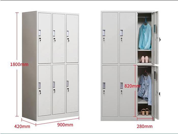 Large 6 door locker