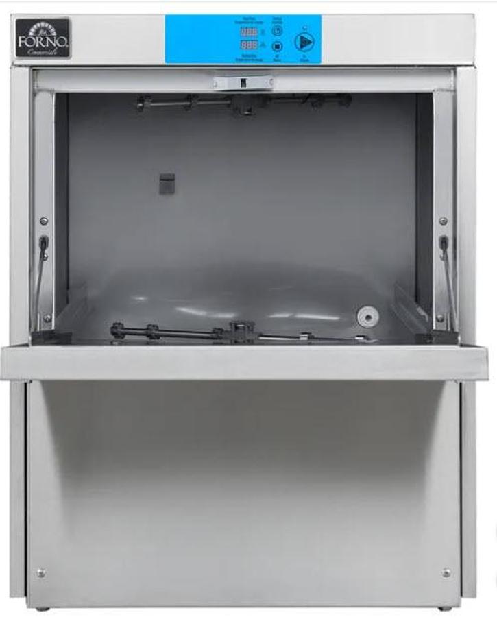 Used Forno 24 in. Stainless Steel Commercial Under-Counter Dishwasher with In-built Detergent and Rinse Aid Pumps