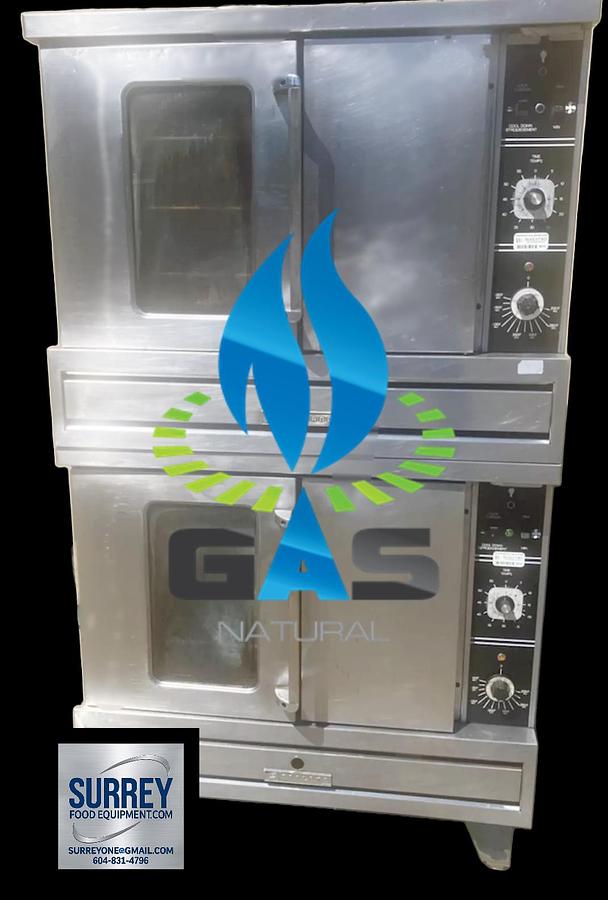 Used Double Stack Garland Convection Gas Ovens