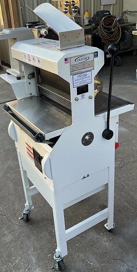 Used 2019 Oliver Bakery Bread Slicer 777-NT with zip tie bag sealer Artisan Bread