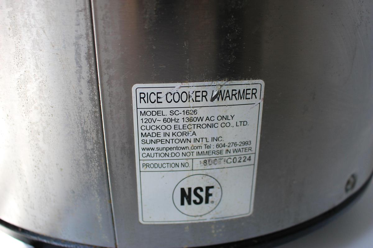 Used Sunpentown SC-1626 26 Cups Commercial Electric Rice Cooker