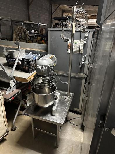 Refurbished HOBART 20 QT MIXER W/ STAND, BOWL AND ATTACHMENTS.