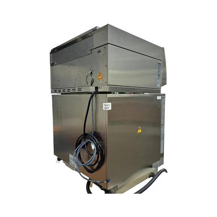 Used Rational LMZ100AE.DAB / UltraVent Plus XS iCombi Pro 4 Pan Half Size Electric Combi Oven with Hood
