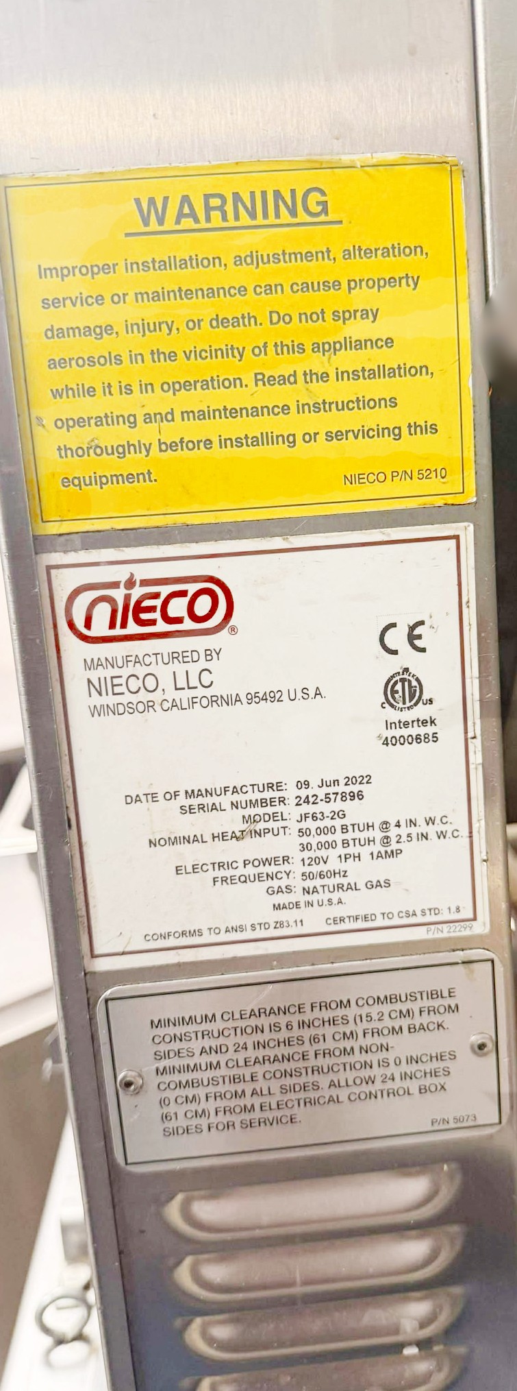 Used Nieco Auto Grill
