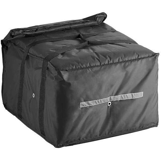 Insulated Pizza Delivery Bag, Soft-Sided Heavy-Duty Nylon, 20" x 20" x 12" - Holds Up To (6) 16", (5) 18", or (4) 20"