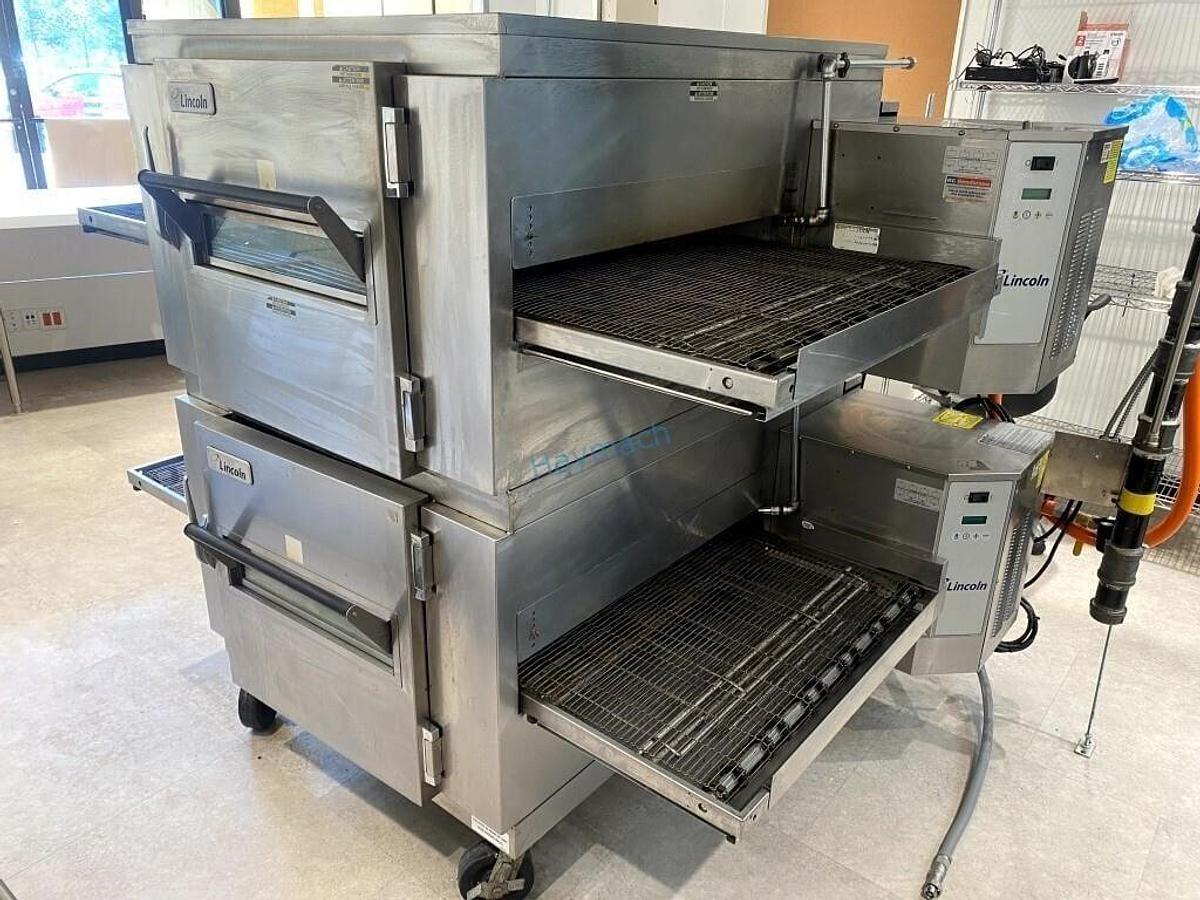 Used LINCOLN 1450-000-U DBL IMPINGER GAS CONVEYOR OVEN