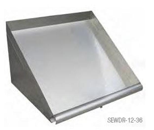 SLANTED WALL MOUNTED DISH RACKS -  5 WIDTHS TO CHOOSE FROM