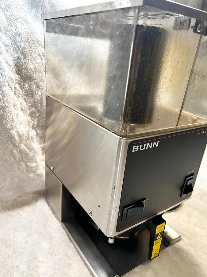 Used BUNN LPG-2E LOW PROFILE GRINDER W/ 2 HOPPERS - 2 available
