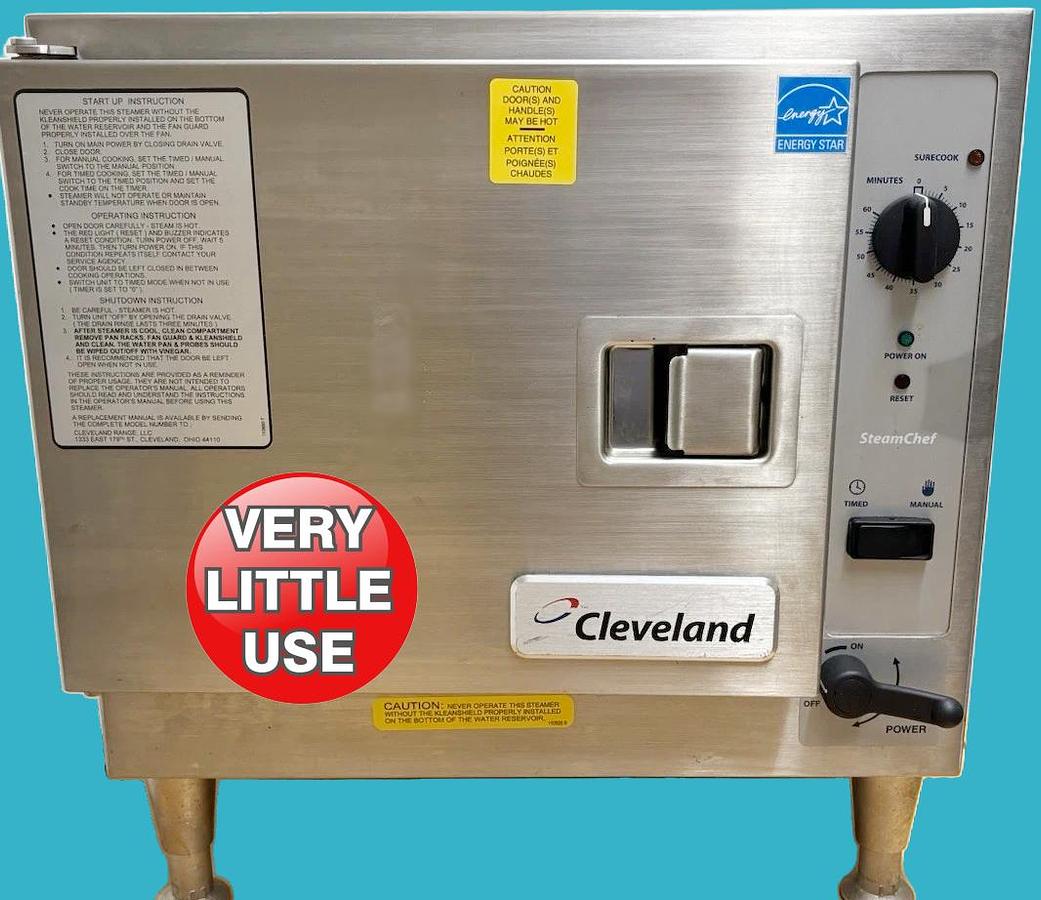 Used Cleveland 22CET3.1 Countertop SteamChef 3 Electric Steamer **GREAT CONDITION**