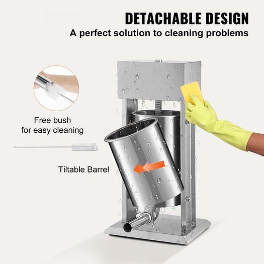 Electric Sausage Stuffer 15L Variable Speed Sausage Maker Stainless Steel * HAS FOOT PEDAL