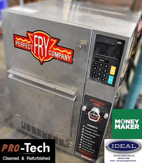 Used Perfect Fry semi automatic ventless grease fryer - WARRANTY