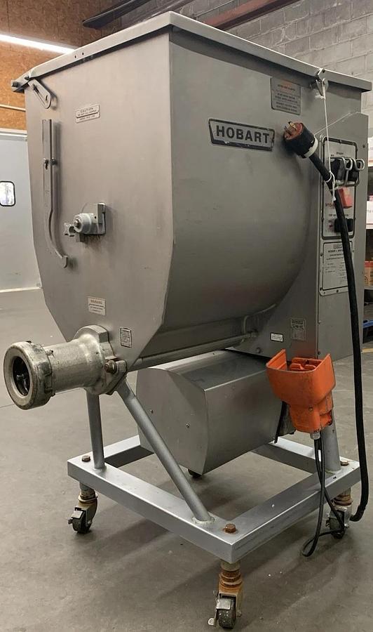 Used Hobart 4346 Meat Grinder Mixer 3-Phase, 200V 7.5HP