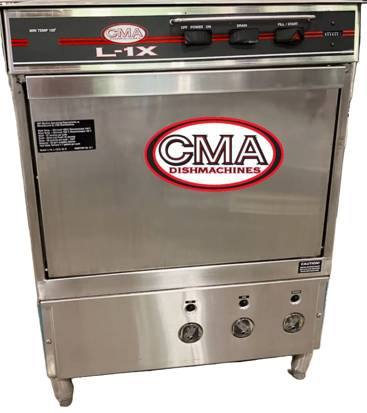 Used CMA LX1 Under Counter Dishwasher
