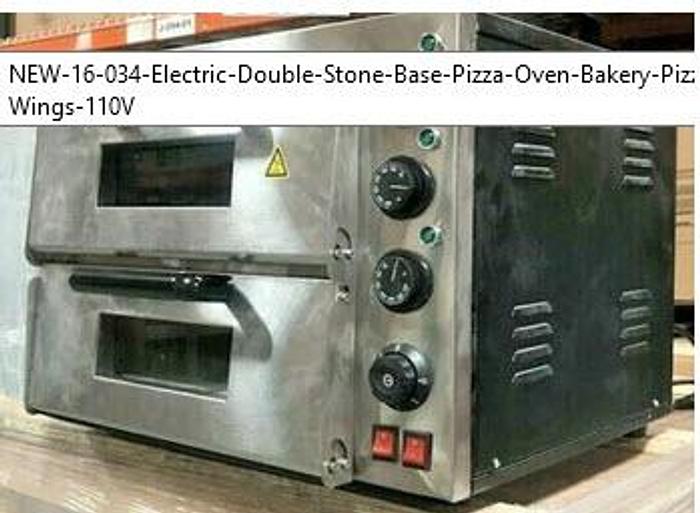 New electric double stone pizza - bakery oven - 110 volt
